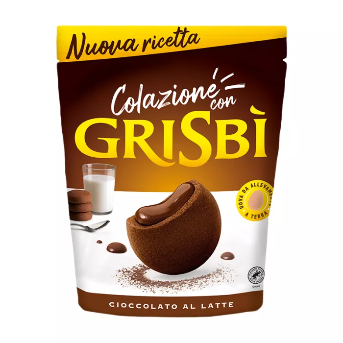 Vicenzi Grisbi Colazione sušienky s krémom z mliečnej čokolády 250g