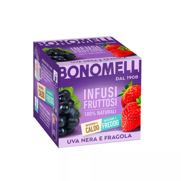 Bonomelli ovocný čaj s príchuťou čierneho hrozna a jahôd 24g